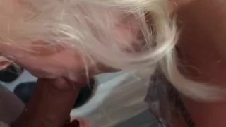 Milf baked cupcakes sucks icing and sprinkles off dick. 