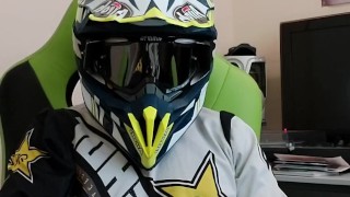 Wank Jerk off Cum in Mx Motocross Gear