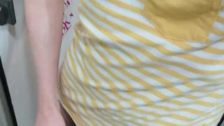 I wanted to get naked in the college bathrooms, but almost got caught