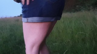 Desperately peeing my shorts in public makes me feel so naughty ;)