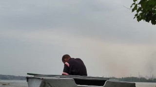 It is necessary to pump out water from the boat.