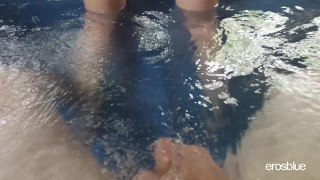 Skinny dipping at lake leads to intense cock riding in hot tub - ErosBlue amateur