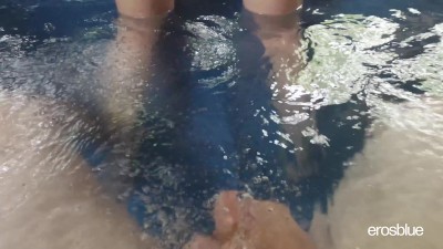 Skinny Dipping At Lake Leads To Intense Cock Riding In Hot Tub