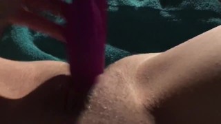 Sneaky Masturbation Before Bed with Vibrator