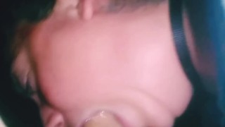 Late night sloppy deepthroat