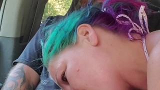 Sukie Rae can't resist my cock in her mouth while camping