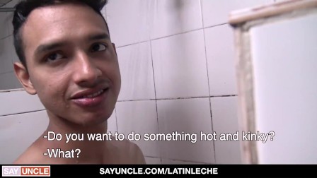 Cute Latino Guy Fucked In The Shower Room