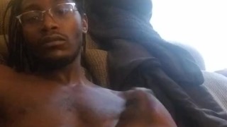BBC Moaning and Shaking while nutting inside a Fake Pussy