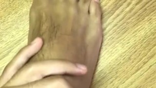 Massaging my Hairy Foot