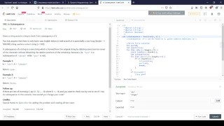Check is Subsequence? (Code With Me LIVE Javascript) By Chinese Man