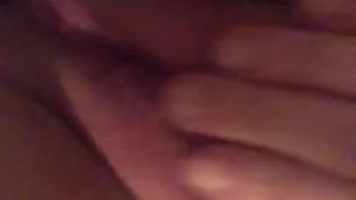 Nasty big boob blonde touching herself
