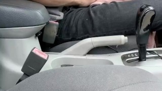 Teenager Jerks Off in his Car, Couldn’t Wait to Cum