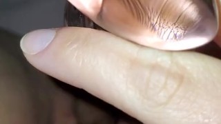 Soaked BBW Pussy gets too slippery! 