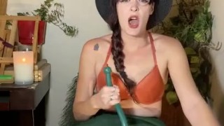Little Hoe Deep - gorgeous period masturbation clip