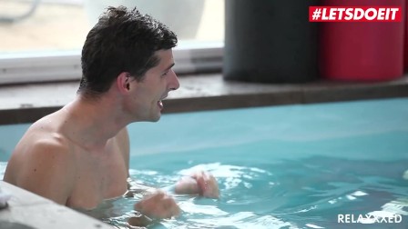 Relaxxxed - Ferrera Gomez Shy Czech Babe Turns Yoga Session Into Pool Fucking - LETSDOEIT