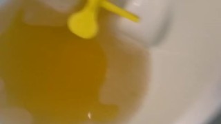 Urine Fetish Princess Potty Training Boy Urinal Toy Aim Play!: Girl Stands to Pee Foamy Yellow Piss