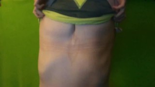 Post-Run Titty Drop in my tightest sports bra...