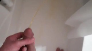 pissing befor my shower