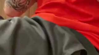 All tattooed Sitting down, touching and jerking my self till I cum