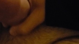 Husband jacking off while wife's asleep