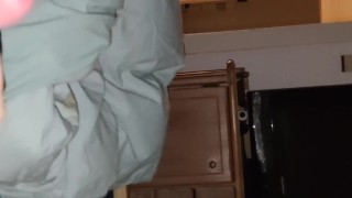 I make him cum with my hot nails that shine from the oil. If I hadn't tickled his balls, he wouldn't