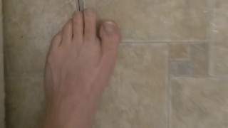 Dirty Talking Camgirl Slut TRIES to Pee into Toliet Standing Up & FAILS! Pissy Mess Bathroom Floor!!