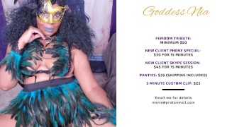 Goddess Nia Cuckold Humiliation Therapy Session Teaser