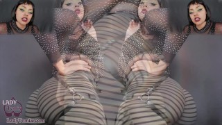 Send and Stroke Mesmerizing Domme rips leggings