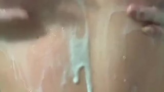 Watch me play with my soapy tits