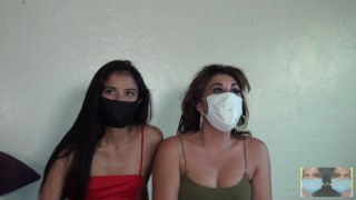 Eyelashes Fluttering and Smoking Through Our Masks During Covid