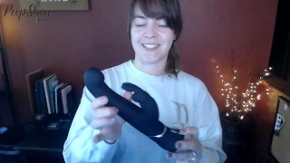 ASMR Dildo Blowjob - Brunette Wakes Up Craving Cock