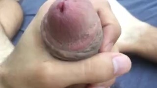 Stroking, Playing, Edging w/ My Restored Foreskin Cock and Delicious Pre-Cum 