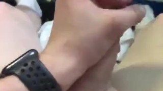 My slow mo lil cumshot