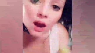 Naughty Babe has eye-rolling , leg shaking orgasm