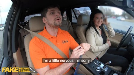 Fake Driving School Zuzu Sweet Gets Spunk in Mouth For Her Licence