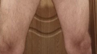 Morning pissing in the toilet ...