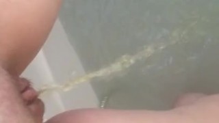 BATH TIME PISSING IN BATH