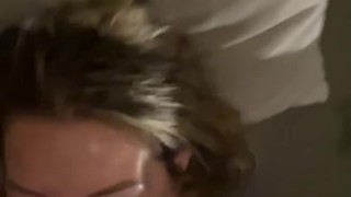 French MILF suck a big cock