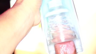 Sex-Toy Head-Spin Cum-Shot Right Round