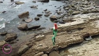 Beautiful Mera waits for some dick along the ocean