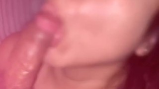 Milf slobbers on that young cock makes her cry 