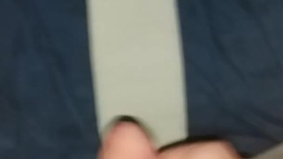 Quick cum in my nike joggers 