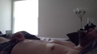 Having A Quick Morning Jerk And Cum