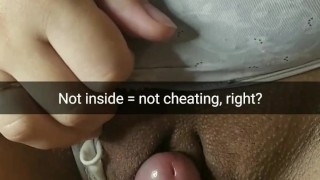Honey, he is my friend! I`ts just rubbing! Not inside - not cheating! [Cuckold. Snapchat]
