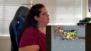 BBW MILF playing Nuclear Throne
