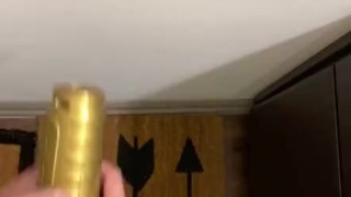 Destroying Fleshlight Before Shaking Cumshot