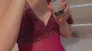 Sexy teen brunette takes 420 dabs 