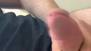 Stroking my Avg pretty cock