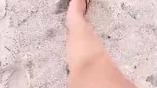 Sand & Blue Toenails @ The Beach