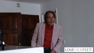 Bella Rolland Giantess Feet Get A Licking From Her Landlord